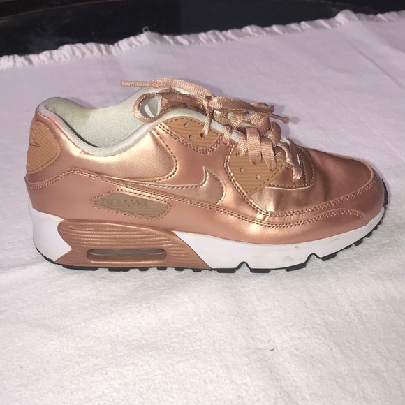 Air Max 90 SE GS 'Metallic Bronze size 5.5Y - Picture 4 of 7